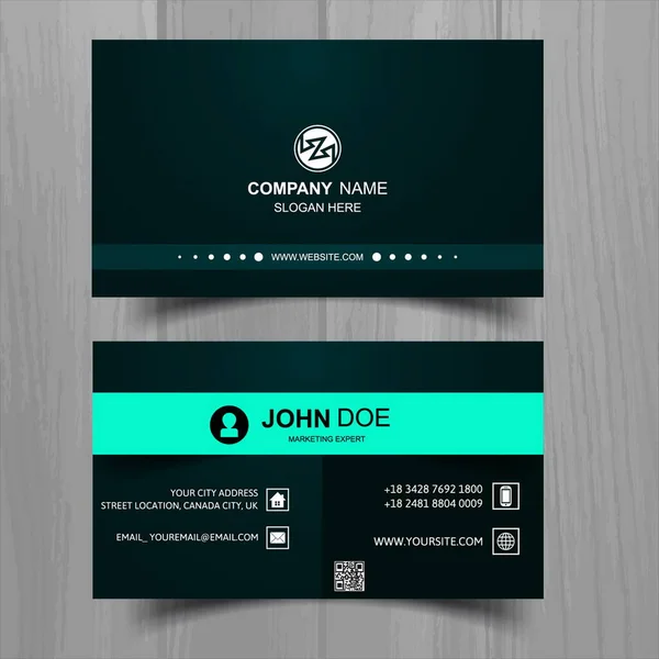 modern business card with bright colors vector design illustration