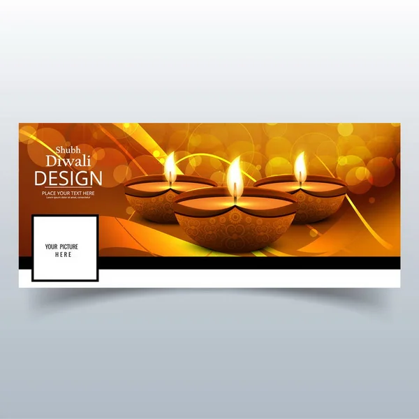 elegant cover diwali vector design illustration