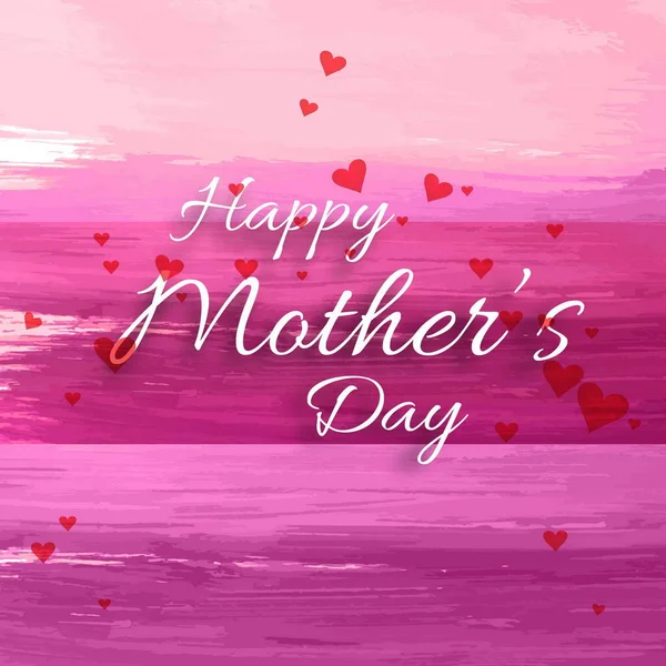 pink mothers day background with paint strokes elegant modern vector design illustration