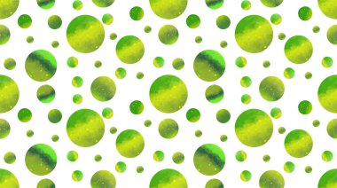 Tatlı el çizimi suluboya soyut çember şekilleri. Web tasarımı, kumaş, vergilendirme, ambalaj kağıdı ve tebrik kartı için kusursuz desen. Vektör.