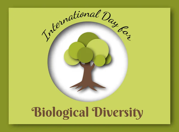 Міжнародний День Біологічного Різноманіття Підходить Банерів Плакатів Вітальних Листівок Кухонь — стоковий вектор