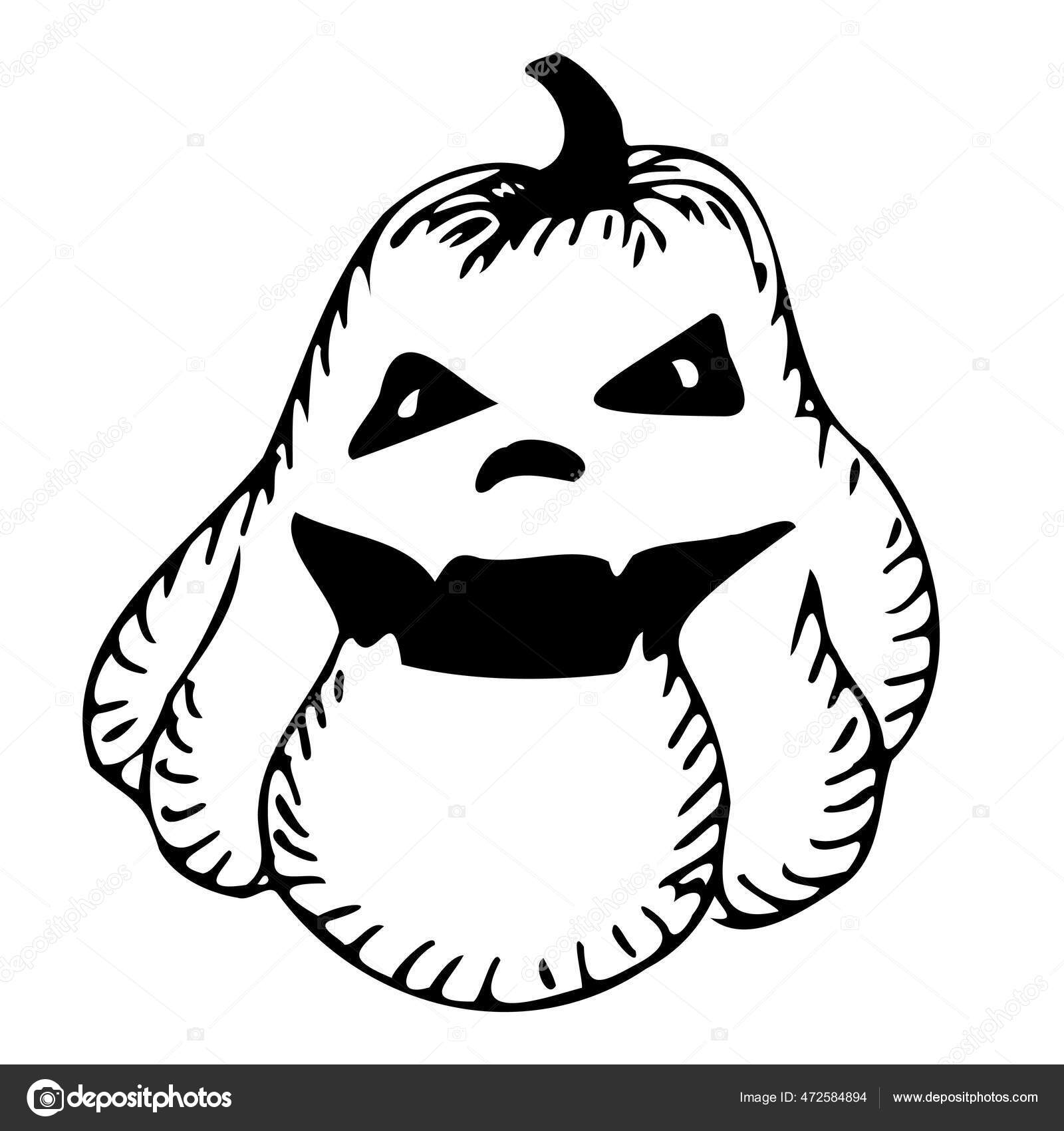 ハロウィンカボチャのベクトルアイコンイラストドアデザイン ハッピーハロウィン ストックベクター C Mmarina2307