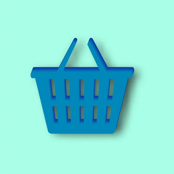 Cesto Compras Icon Compras Online Elementos Gráficos Design Ícones Símbolos — Vetor de Stock