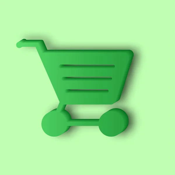 Warenkorb Icon Online Shopping Grafische Elemente Symbole Symbole Entwerfen Mobiles — Stockvektor