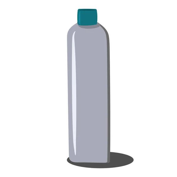 Botella Champú Maqueta Botella Cosmética Aislada Sobre Fondo Blanco Ilustración — Archivo Imágenes Vectoriales