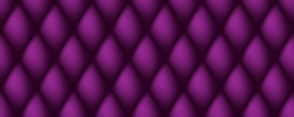 Абстрактный геометрический дизайн с эффектом 3D. Королевский фон с ромбиком. Современный фиолетовый бесшовный узор для текстуры, декора, ткани.