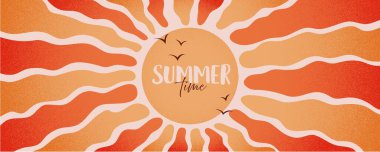 Yaz zamanı. Gürültülü, güneşli, yatay bir pankart. Safça geçmişe dönük harika bir şey. Hippi Estetiği