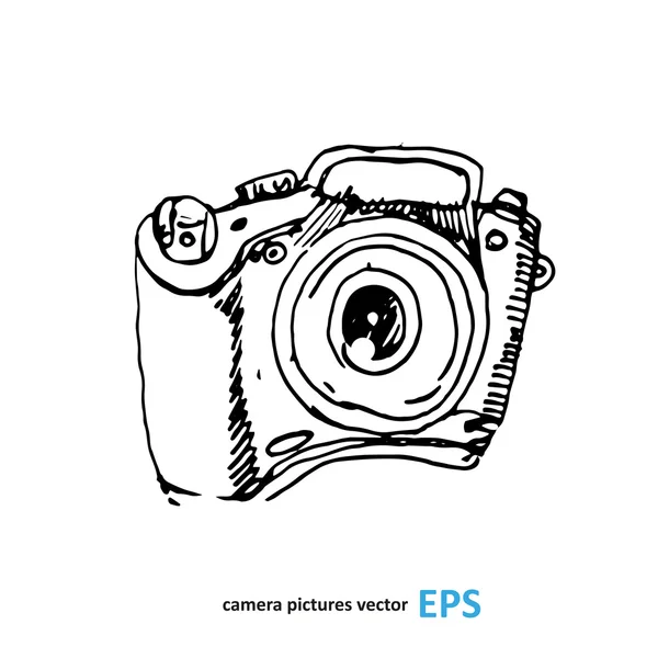 Camera fotografie vectorillustratie. — Stockvector