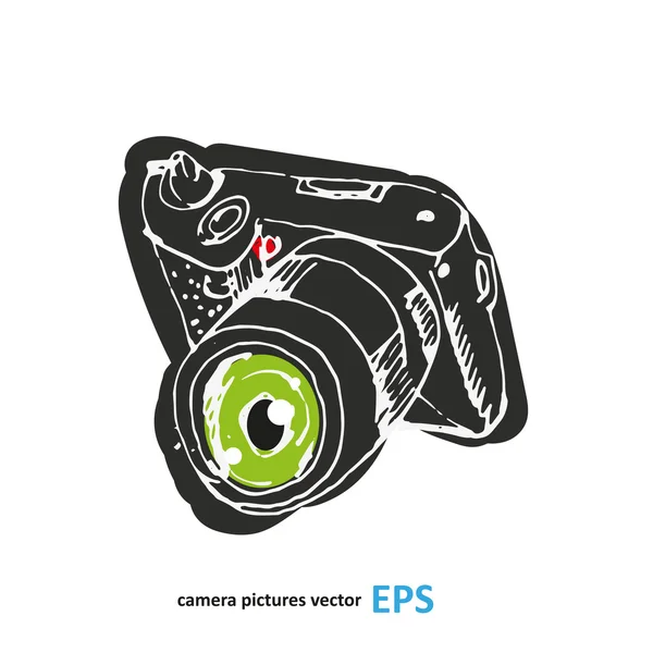 Camera fotografie vectorillustratie. — Stockvector