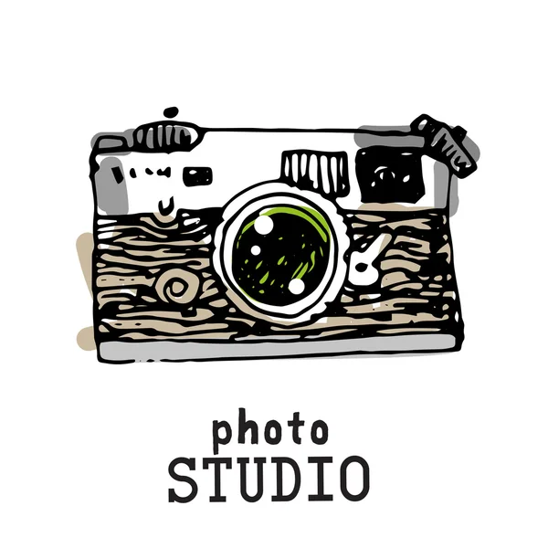 Kamera Fotografie Vektor Illustration. — Stockvektor