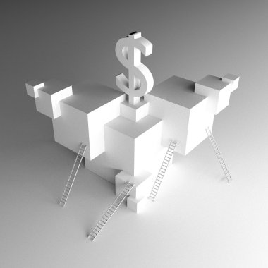 Finans Doları sanat illüstrasyon kağıt tahıl