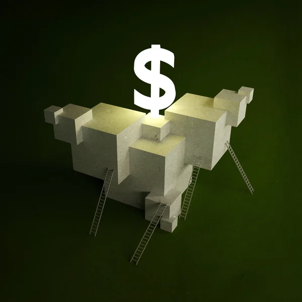 Finance dollar konst illustration — Stockfoto