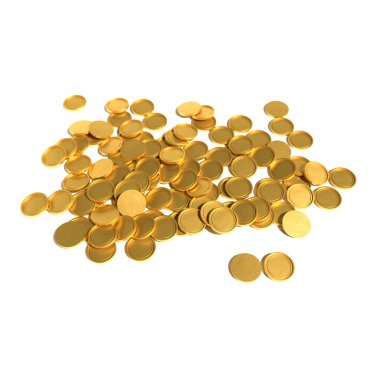 Paralar 3d render illüstrasyon casino yığını