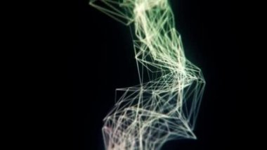 Soyut üçgenler ve ağ ile arka plan renkli. HD.