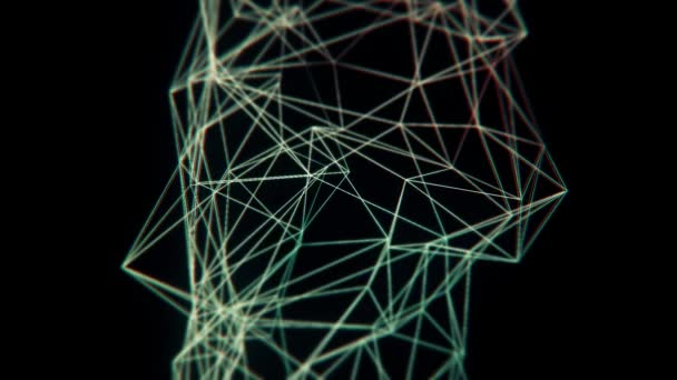 Fond abstrait de structure verte avec triangles et réseau .