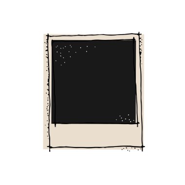 Vintage çizim fotoğraf çerçevesi