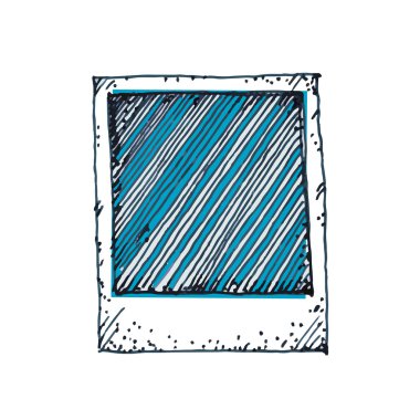 Vintage çizim fotoğraf çerçevesi