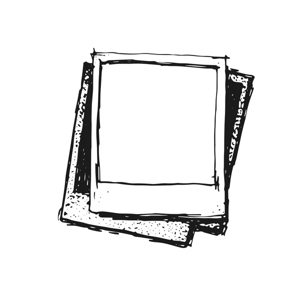 Vintage drawing photo frame Stock Vector by ©MagicDogPhoto 87416808