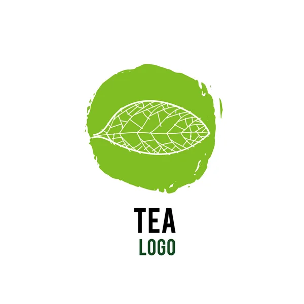 Logotipo del té ilustración conjunto — Archivo Imágenes Vectoriales