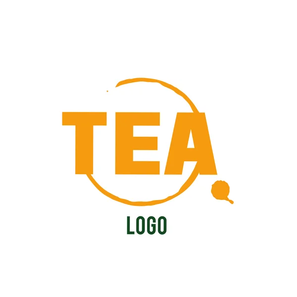 Zestaw ilustracja logo herbaty — Wektor stockowy