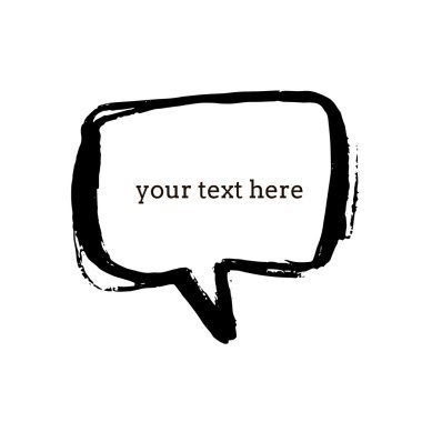 Metin kabarcık vektör çizim