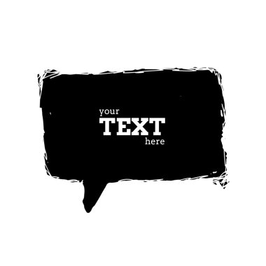 Metin kabarcık vektör çizim