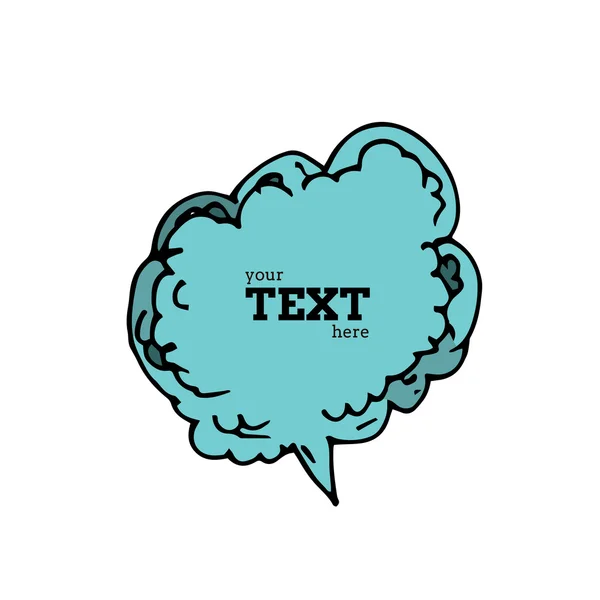 Text bubble vector illustration — Stock Vector