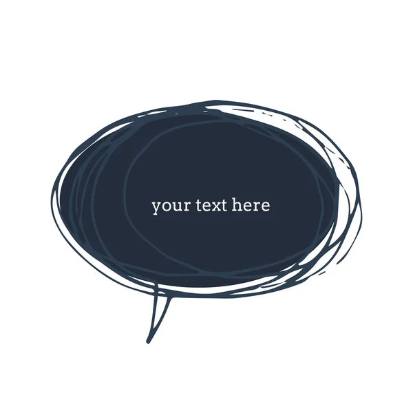 Text Blase Vektor Illustration — Stockvektor