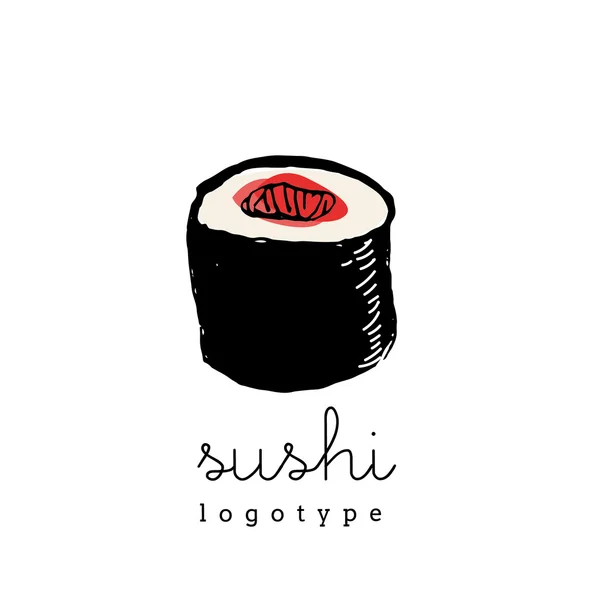 Sushi, logotipo da comida japonesa —  Vetores de Stock