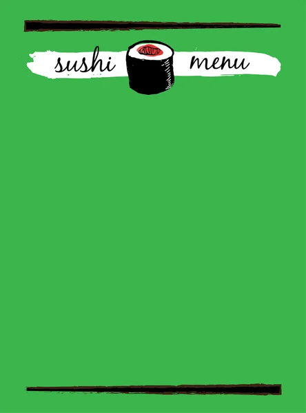 Sushi, japansk mat mall — Stock vektor