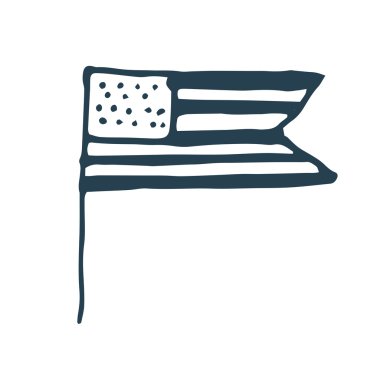 Dört Temmuz bağımsızlık illüstrasyon