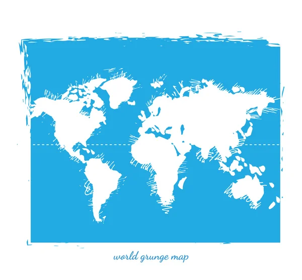 World Map Watercolor, Vector illustration — Stock Vector