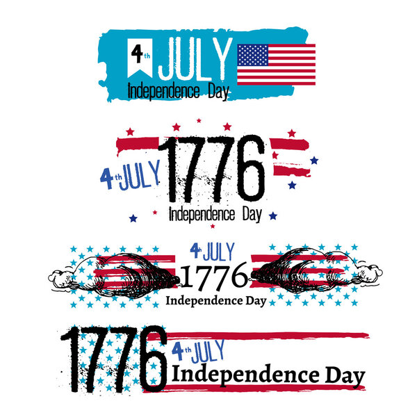 Fourth of July Independence illustration