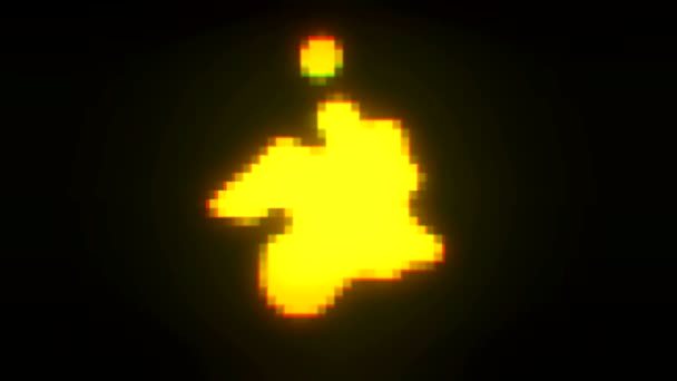 Fond liquide pixels rétro 