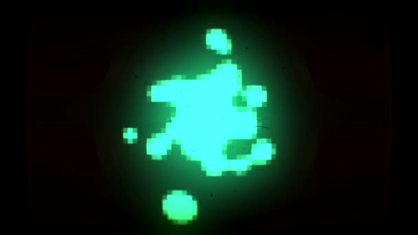 Fond liquide pixels rétro 