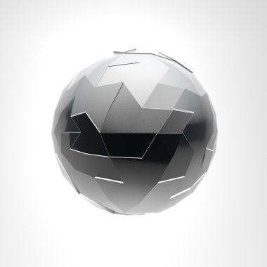 3D render yapısı küre illüstrasyon