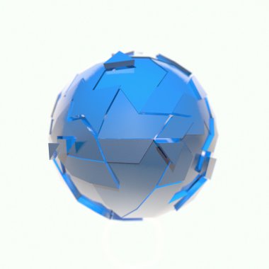 3D render yapısı küre illüstrasyon