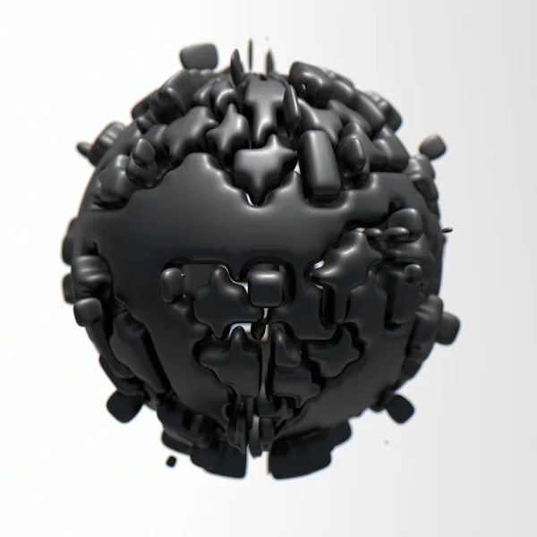 3D render szerkezet gömb illusztráció — Stock Fotó