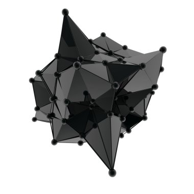 3D render bilgisayar grafik Cg. kristal illüstrasyon yapısı. Bir küme. Benim değişen daha.