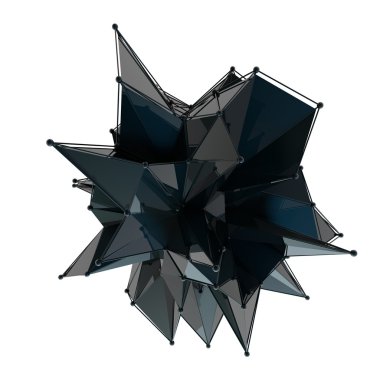 3D render bilgisayar grafik Cg. kristal illüstrasyon yapısı. Bir küme. Benim değişen daha.