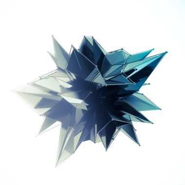 3D render bilgisayar grafik Cg. kristal illüstrasyon yapısı. Bir küme. Benim değişen daha.