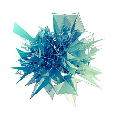 3D render bilgisayar grafik Cg. kristal illüstrasyon yapısı. Bir küme. Benim değişen daha.