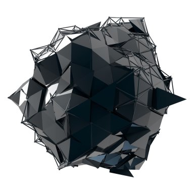 3D render bilgisayar grafik Cg. kristal illüstrasyon yapısı. Bir küme. Benim değişen daha.