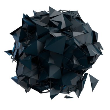 3D render bilgisayar grafik Cg. kristal illüstrasyon yapısı. Bir küme. Benim değişen daha.