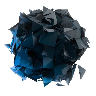 3D render bilgisayar grafik Cg. kristal illüstrasyon yapısı. Bir küme. Benim değişen daha.