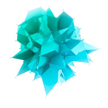 3D render bilgisayar grafik Cg. kristal illüstrasyon yapısı. Bir küme. Benim değişen daha.