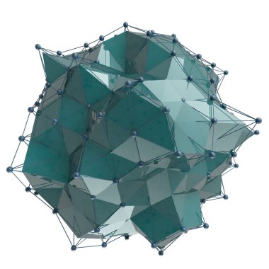 3D render bilgisayar grafik Cg. kristal illüstrasyon yapısı. Bir küme. Benim değişen daha.