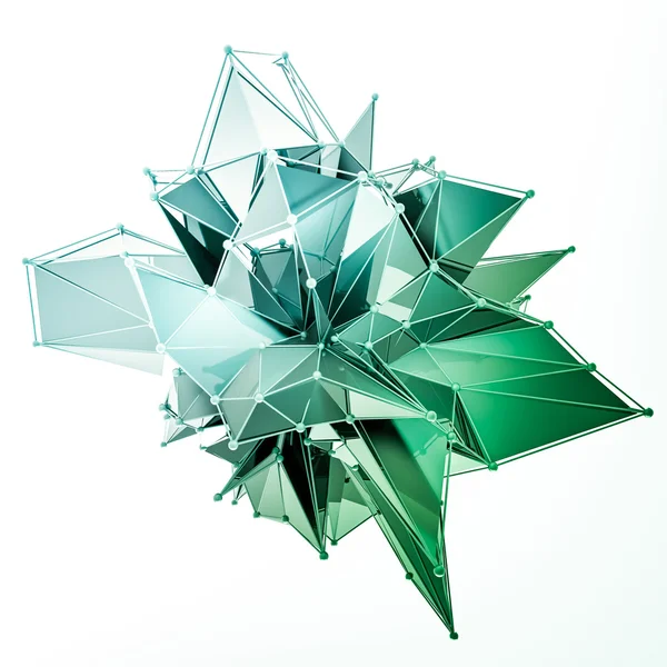 Estructura 3D renderizar gráficos por computadora CG. Ilustración de cristal. Uno del set. Más en mi porftolio . — Foto de Stock