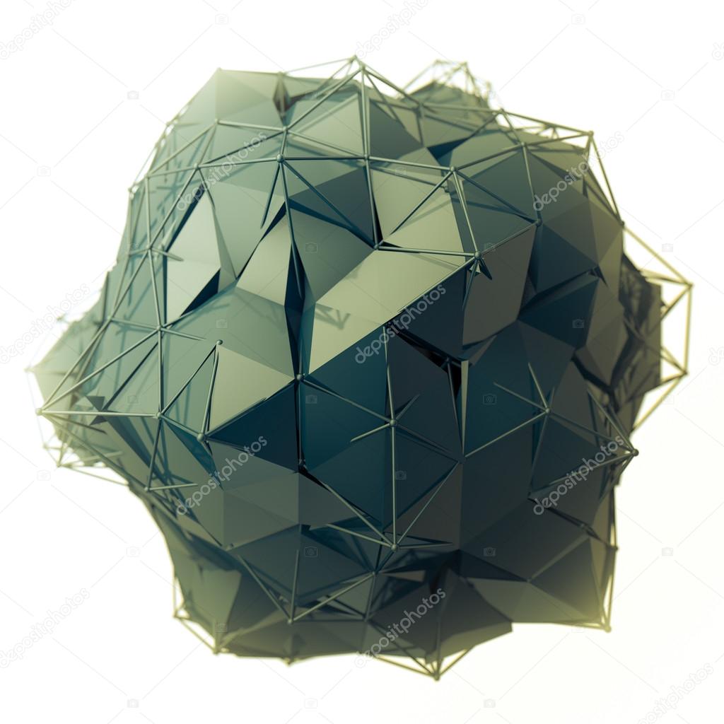Structure 3d render computer graphics CG. Crystal illustration. One from the set. More in my porftolio.