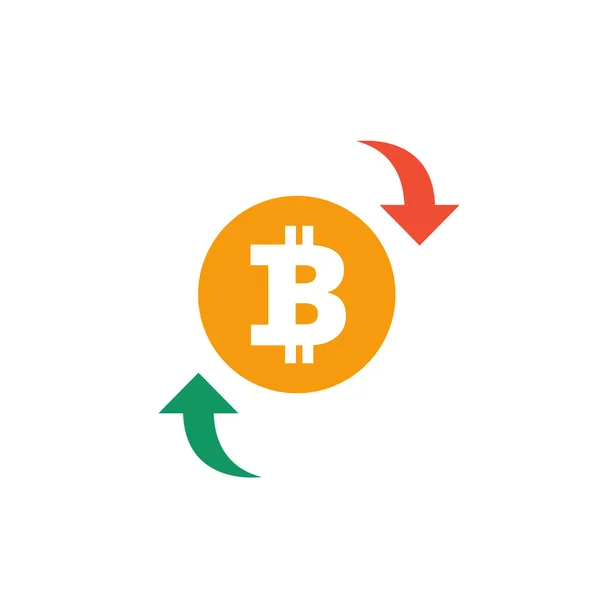 Bitcoin illusztráció vektor — Stock Vector